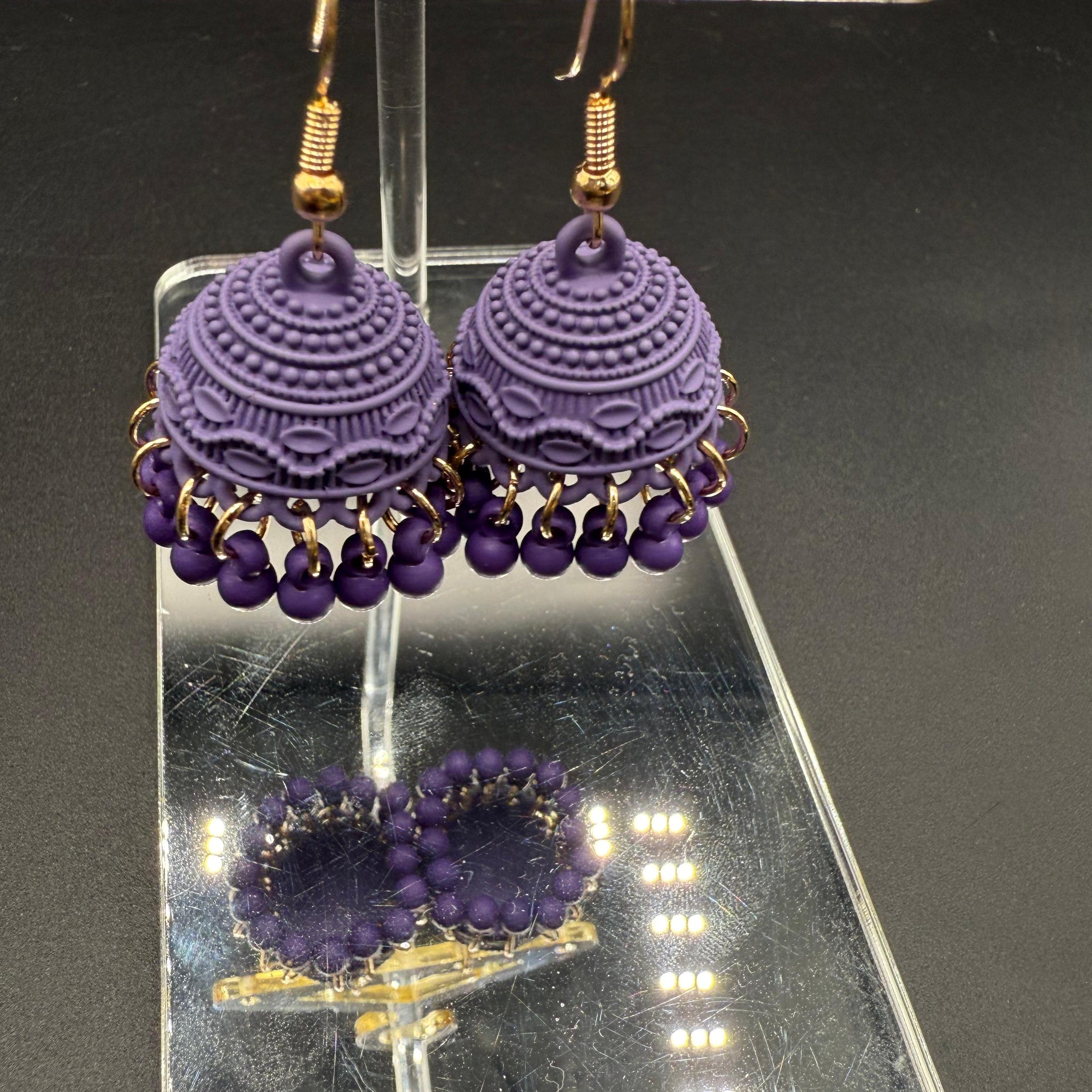 Matte Purple jhumki