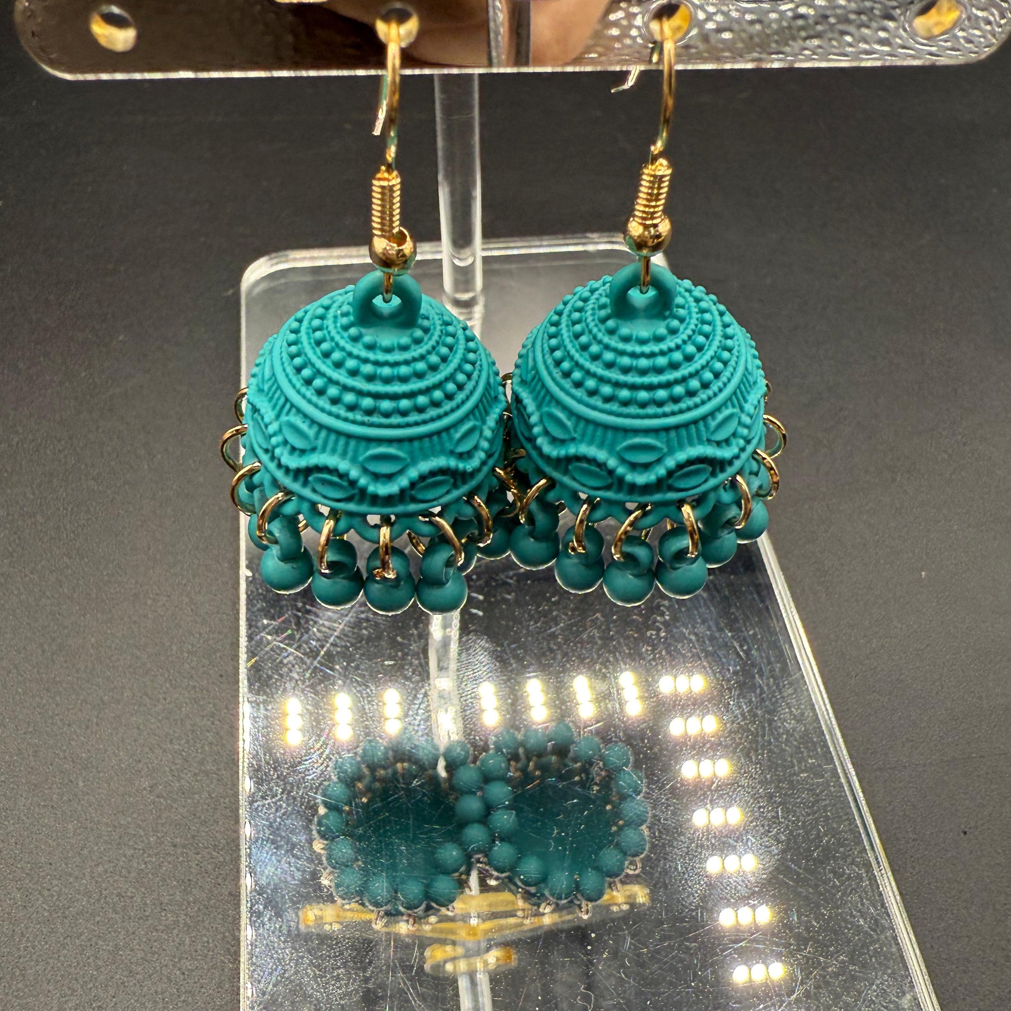 Bottle Green  Matte Jhumki