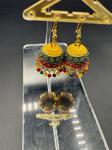 Multi Color Traditional Earrings