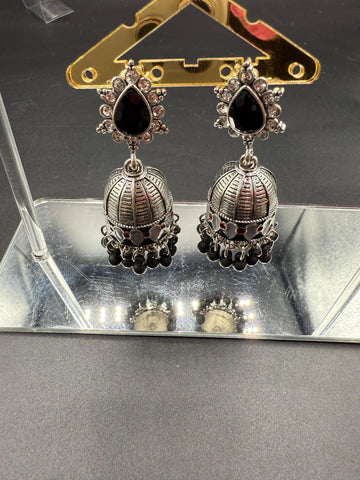 Black Premium Traditional Earring JHUMKI
