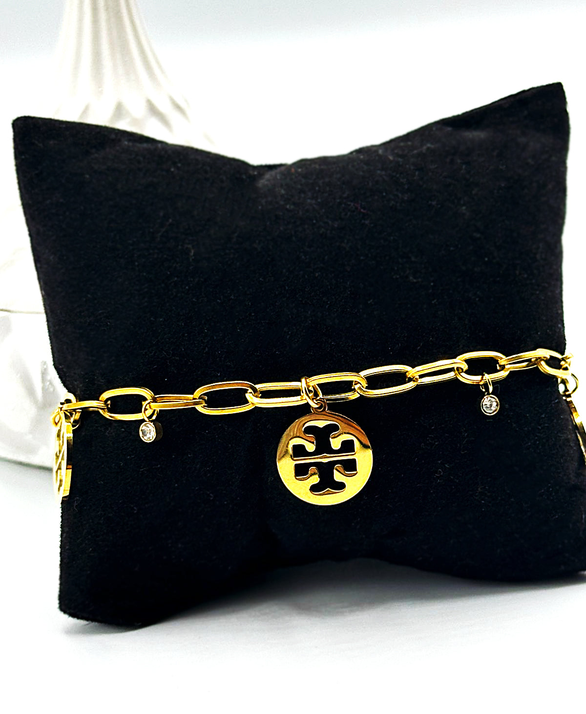 Golden Plated Party & Evening Chain Bracelet for Girls & Women