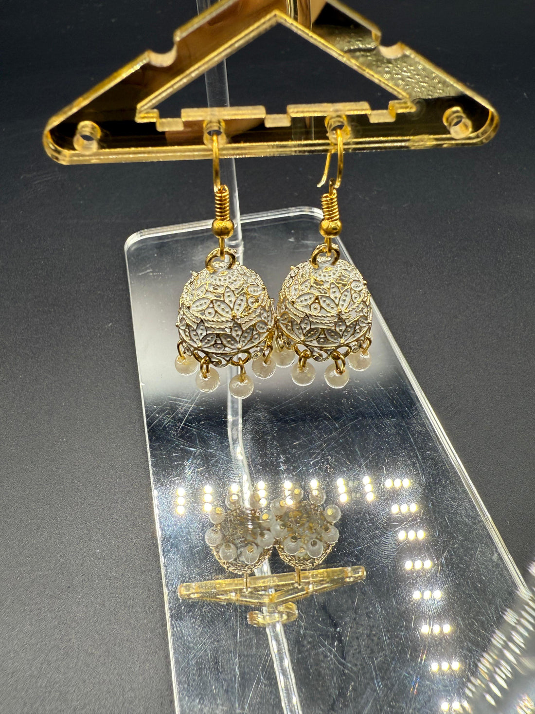 White Traditional Jhumki