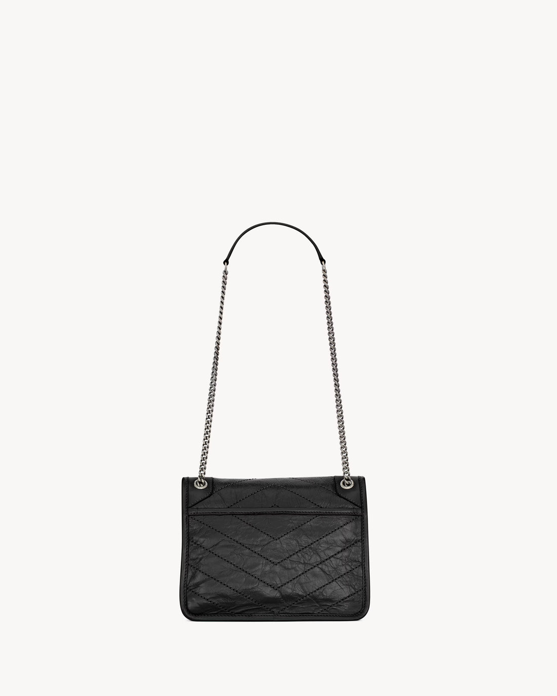 YSL NIKI MEDIUM IN VINTAGE LEATHER BLACK